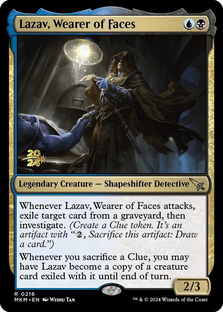 Lazav, Wearer of Faces (216) [Prerelease Cards]
