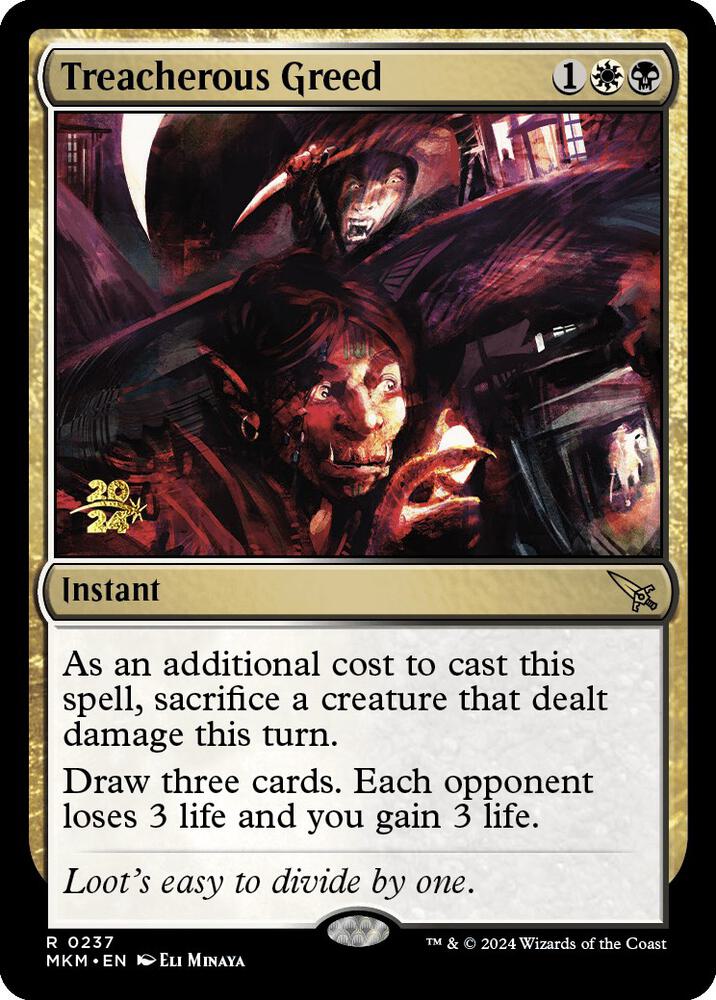 Treacherous Greed (237) [Prerelease Cards]