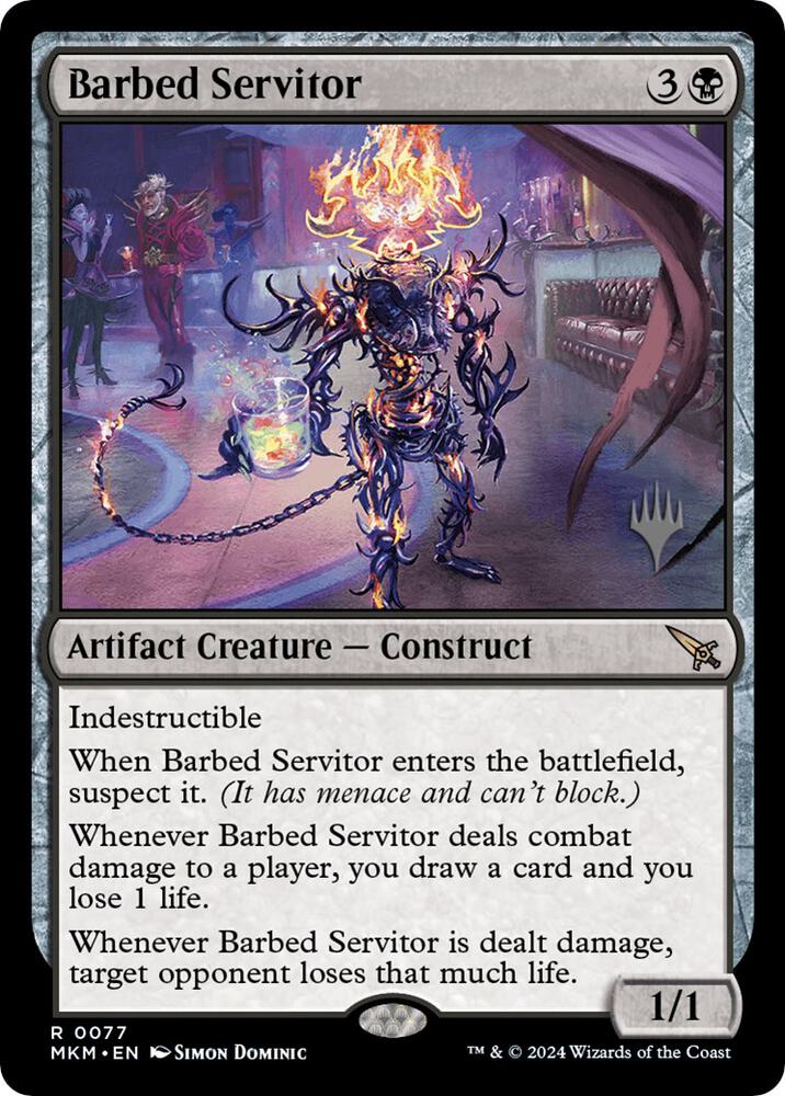 Barbed Servitor (77) [Murders at Karlov Manor Promos]
