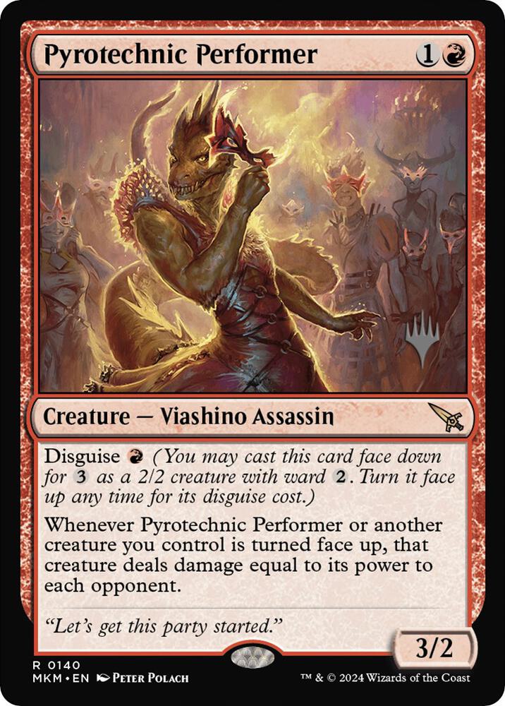 Pyrotechnic Performer (140) [Murders at Karlov Manor Promos]