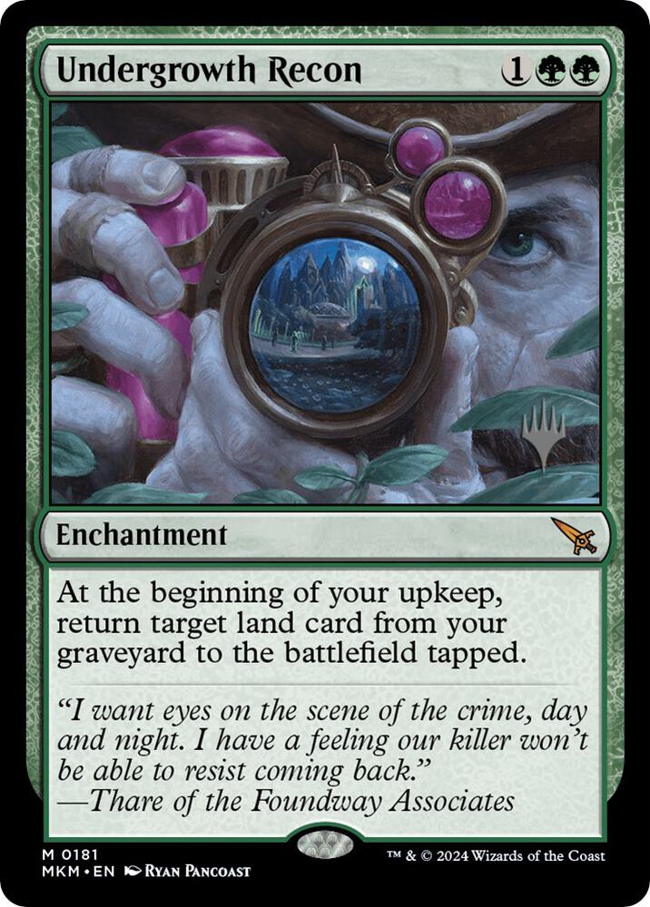Undergrowth Recon (181) [Murders at Karlov Manor Promos]