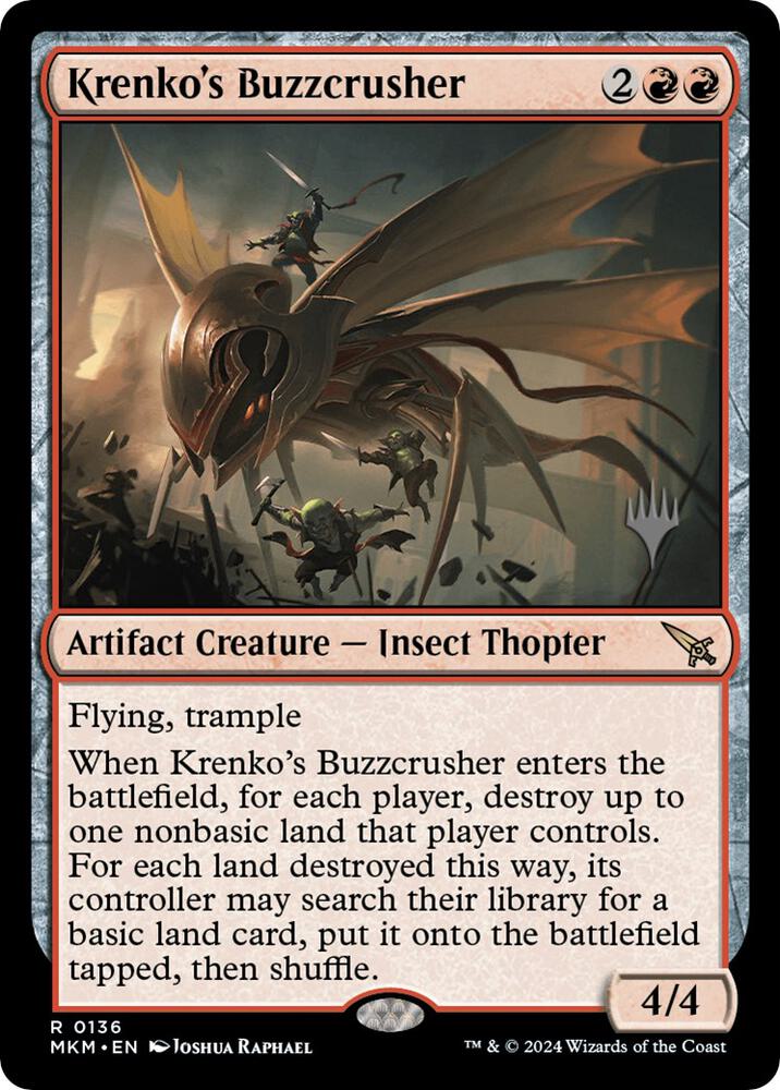 Krenko's Buzzcrusher (136) [Murders at Karlov Manor Promos]