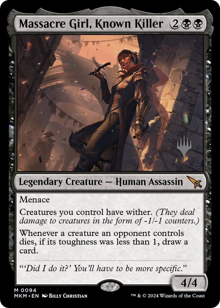 Massacre Girl, Known Killer (94) [Murders at Karlov Manor Promos]