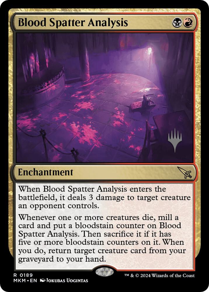 Blood Spatter Analysis (189) [Murders at Karlov Manor Promos]