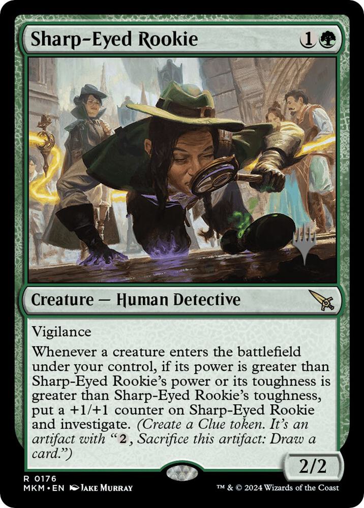 Sharp-Eyed Rookie (176) [Murders at Karlov Manor Promos]