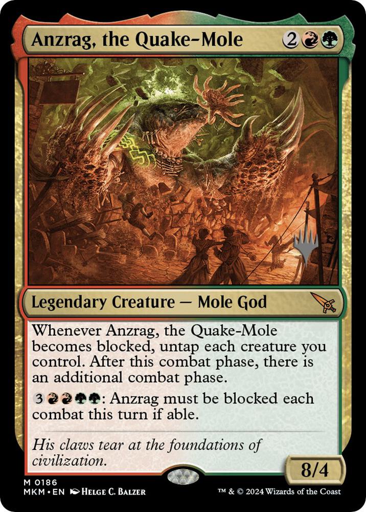Anzrag, the Quake-Mole (186) [Murders at Karlov Manor Promos]