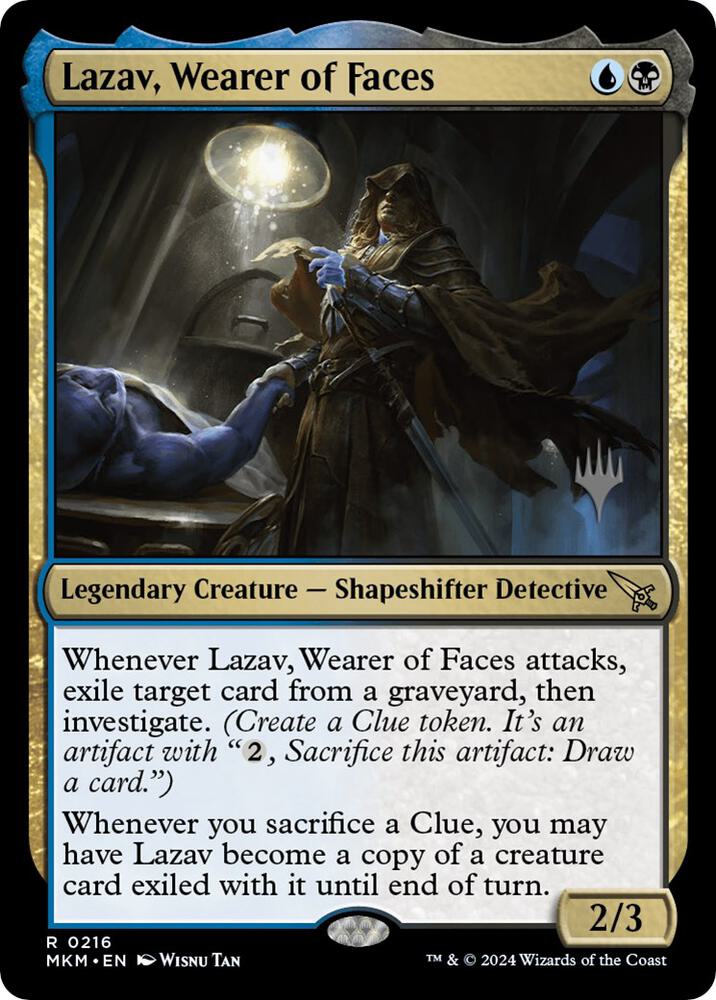 Lazav, Wearer of Faces (216) [Murders at Karlov Manor Promos]