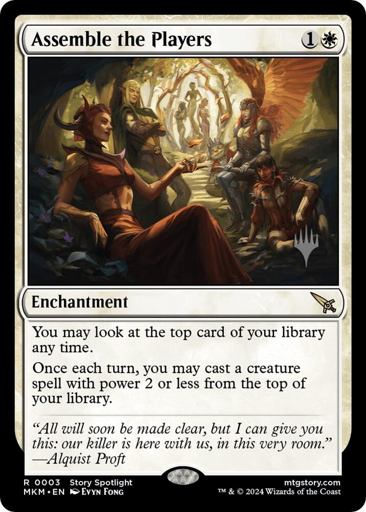 Assemble the Players (3) [Murders at Karlov Manor Promos]