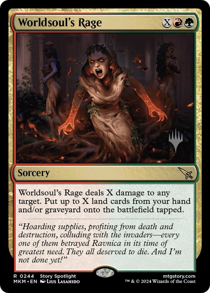 Worldsoul's Rage (244) [Murders at Karlov Manor Promos]