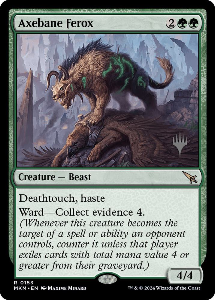 Axebane Ferox (153) [Murders at Karlov Manor Promos]