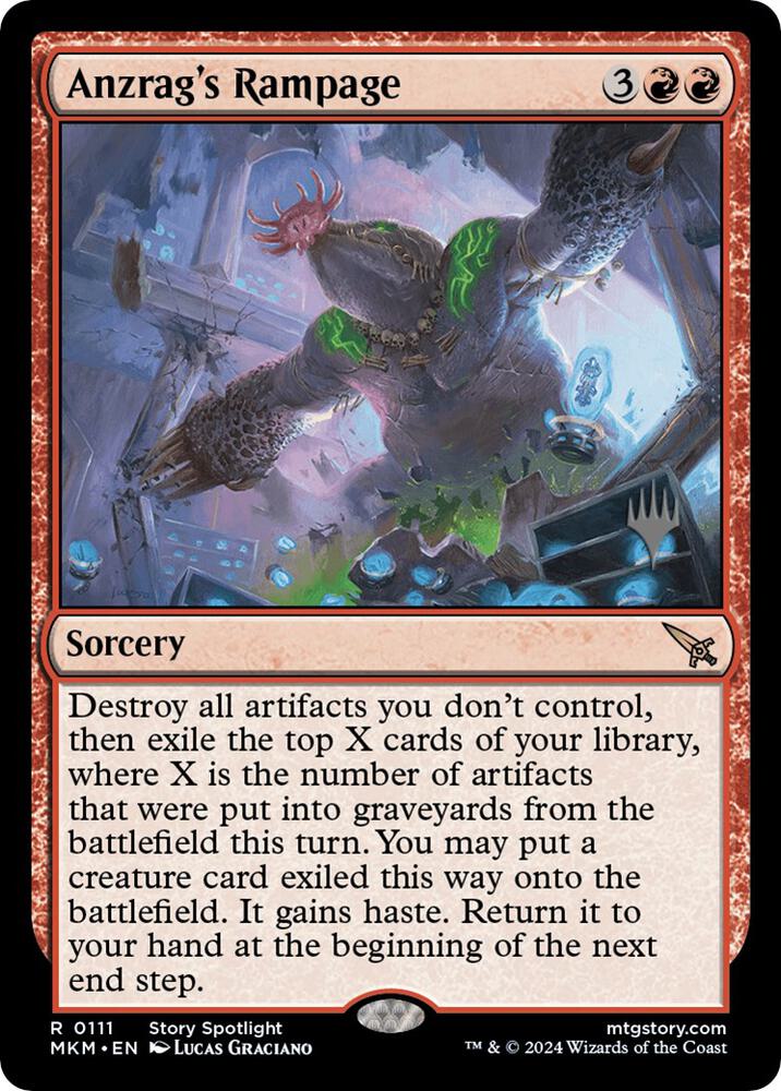 Anzrag's Rampage (111) [Murders at Karlov Manor Promos]