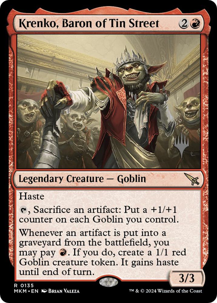 Krenko, Baron of Tin Street (135) [Murders at Karlov Manor Promos]