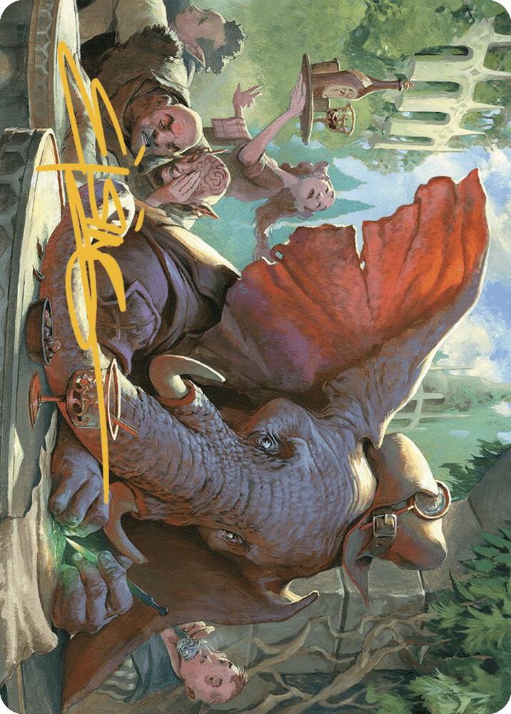Loxodon Eavesdropper Art Card (Gold-Stamped Signature) (15) [Murders at Karlov Manor Art Series]
