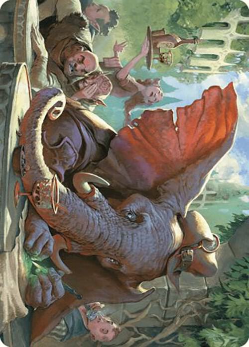 Loxodon Eavesdropper Art Card (15) [Murders at Karlov Manor Art Series]