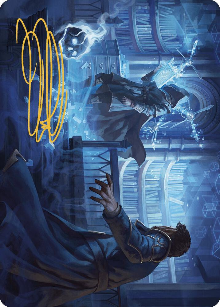 Intrude on the Mind Art Card (Gold-Stamped Signature) (6) [Murders at Karlov Manor Art Series]