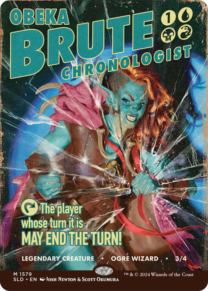 Obeka, Brute Chronologist (1579) [Secret Lair Drop] [Borderless]