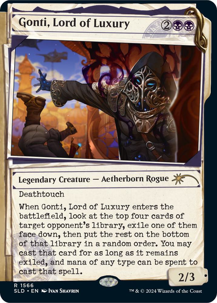 Gonti, Lord of Luxury (1566) [Secret Lair Drop] [Showcase]