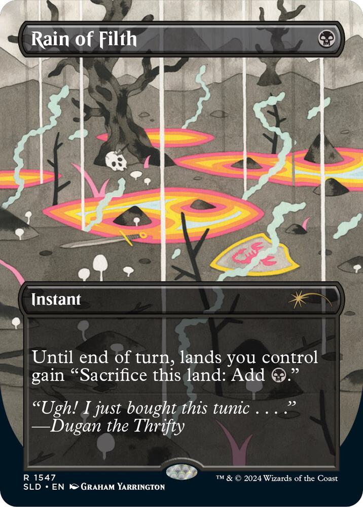 Rain of Filth (1547) [Secret Lair Drop] [Borderless]