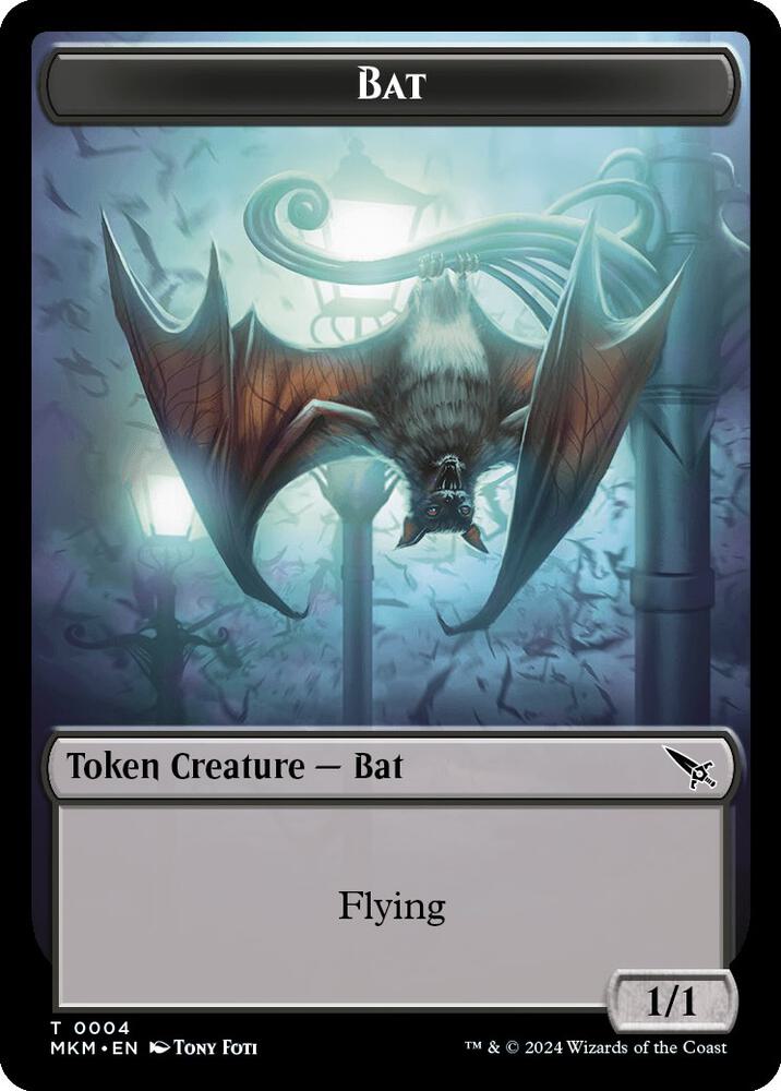 Bat Token (4) [Murders at Karlov Manor]