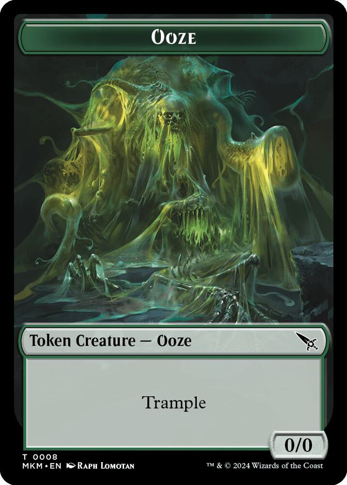 Ooze Token (8) [Murders at Karlov Manor]