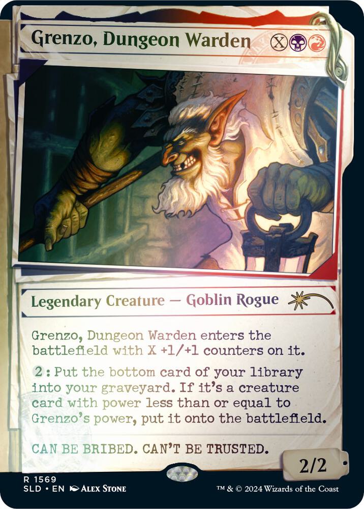 Grenzo, Dungeon Warden (Rainbow Foil) (1569) [Secret Lair Drop] [Showcase]