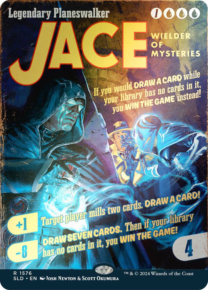 Jace, Wielder of Mysteries (Rainbow Foil) (1576) [Secret Lair Drop] [Borderless]