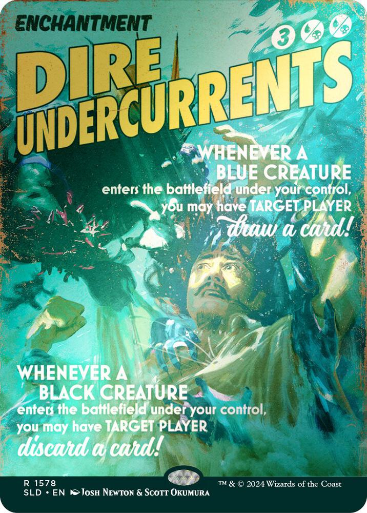 Dire Undercurrents (Rainbow Foil) (1578) [Secret Lair Drop] [Borderless]