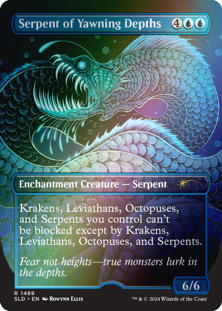 Serpent of Yawning Depths (Rainbow Foil) (1489) [Secret Lair Drop]