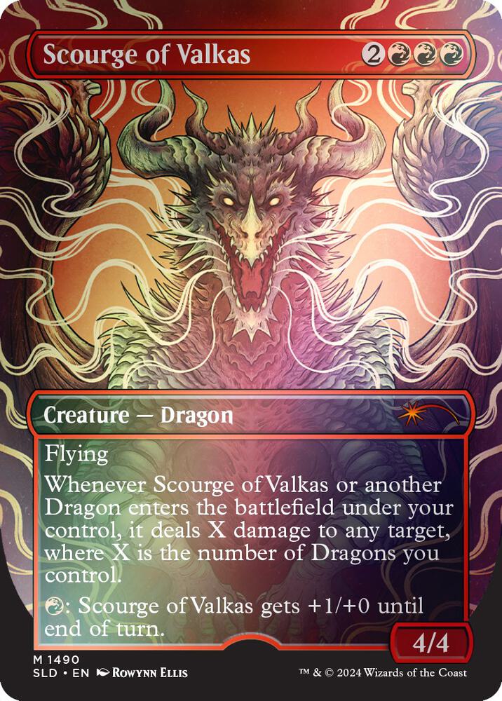 Scourge of Valkas (Rainbow Foil) (1490) [Secret Lair Drop]