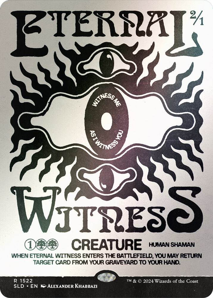 Eternal Witness (1522) (Rainbow Foil) [Secret Lair Drop]