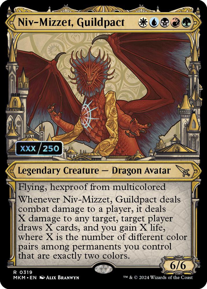 Niv-Mizzet, Guildpact (Serial Numbered) (319) [Murders at Karlov Manor]