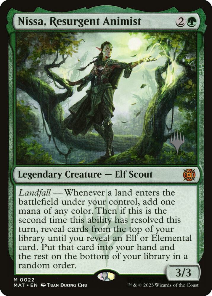Nissa, Resurgent Animist (22) [Murders at Karlov Manor Promos]