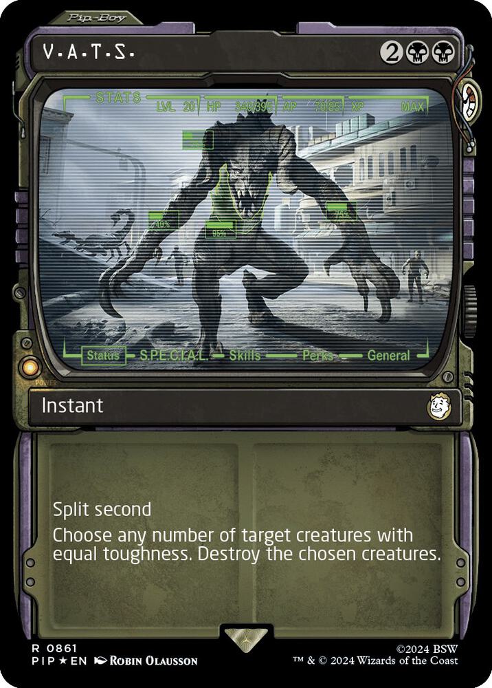 V.A.T.S. (Showcase) (Surge Foil) (861) [Fallout] [Showcase]