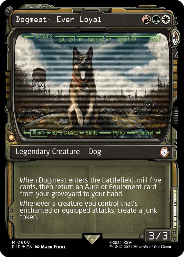 Dogmeat, Ever Loyal (Showcase) (Surge Foil) (868) [Fallout] [Showcase]