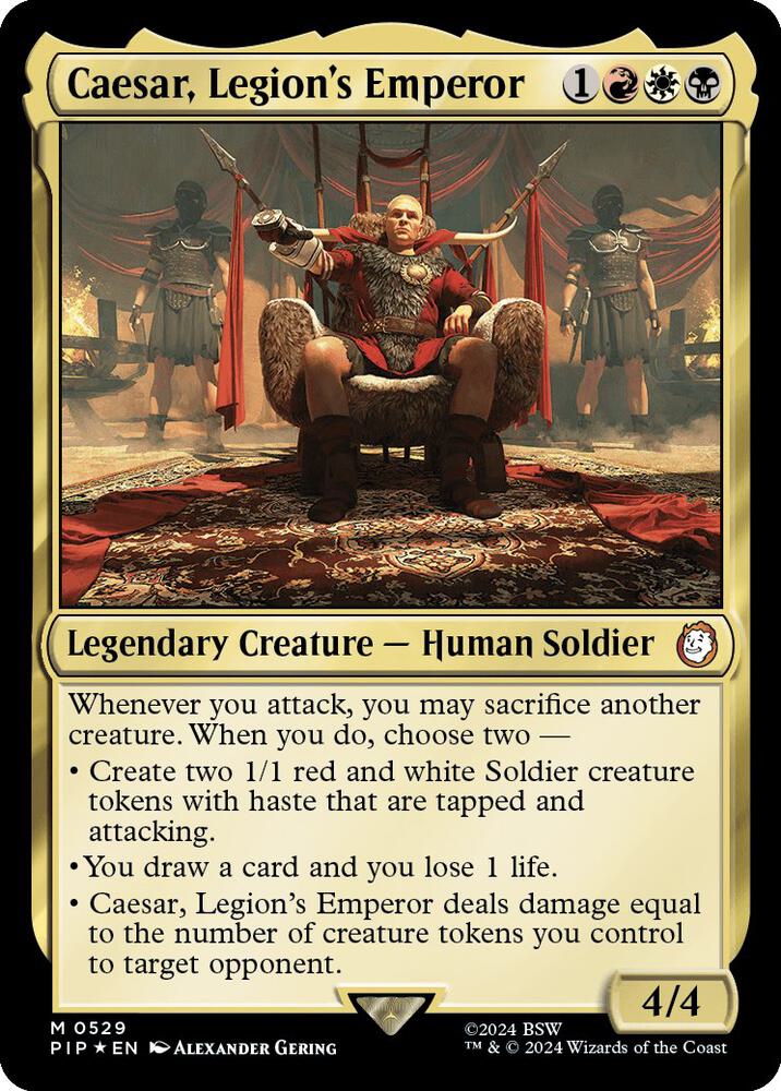 Caesar, Legion's Emperor (Surge Foil) (529) [Fallout]