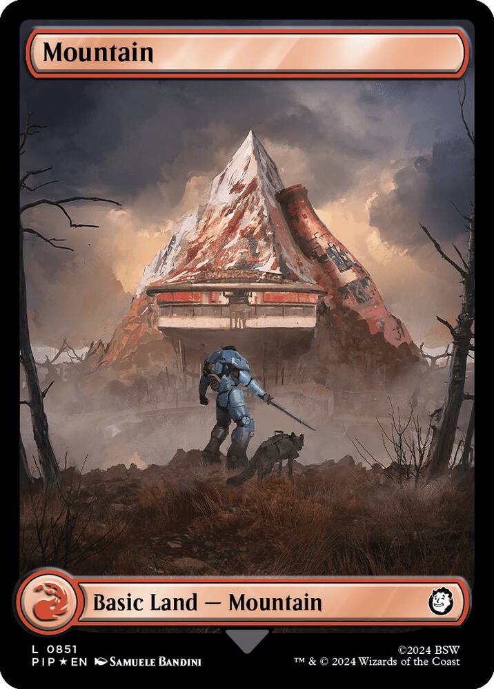 Mountain (0851) (Surge Foil) [Fallout]