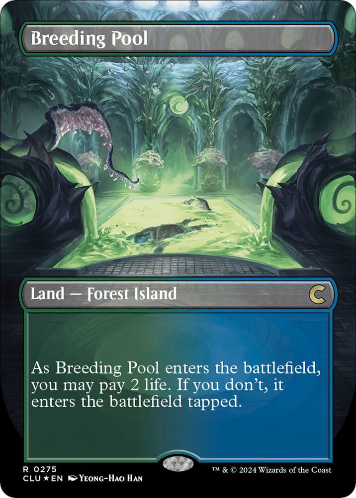 Breeding Pool (Borderless) (275) [Ravnica: Clue Edition] [Borderless]
