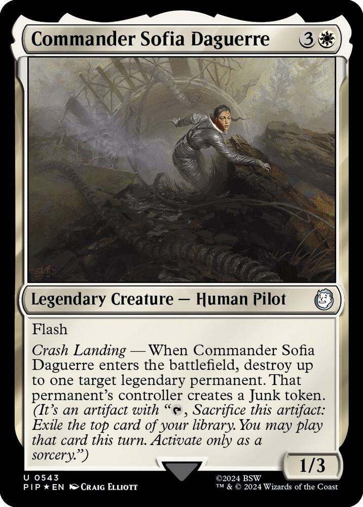 Commander Sofia Daguerre (Surge Foil) (543) [Fallout]