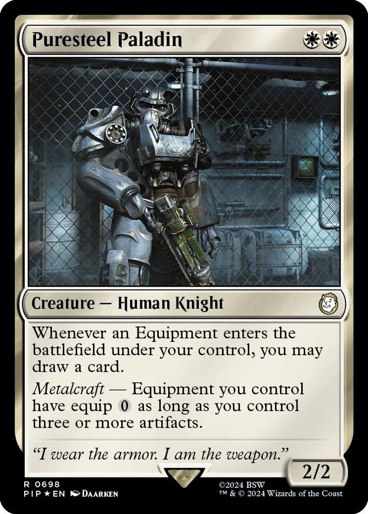 Puresteel Paladin (Surge Foil) (698) [Fallout]