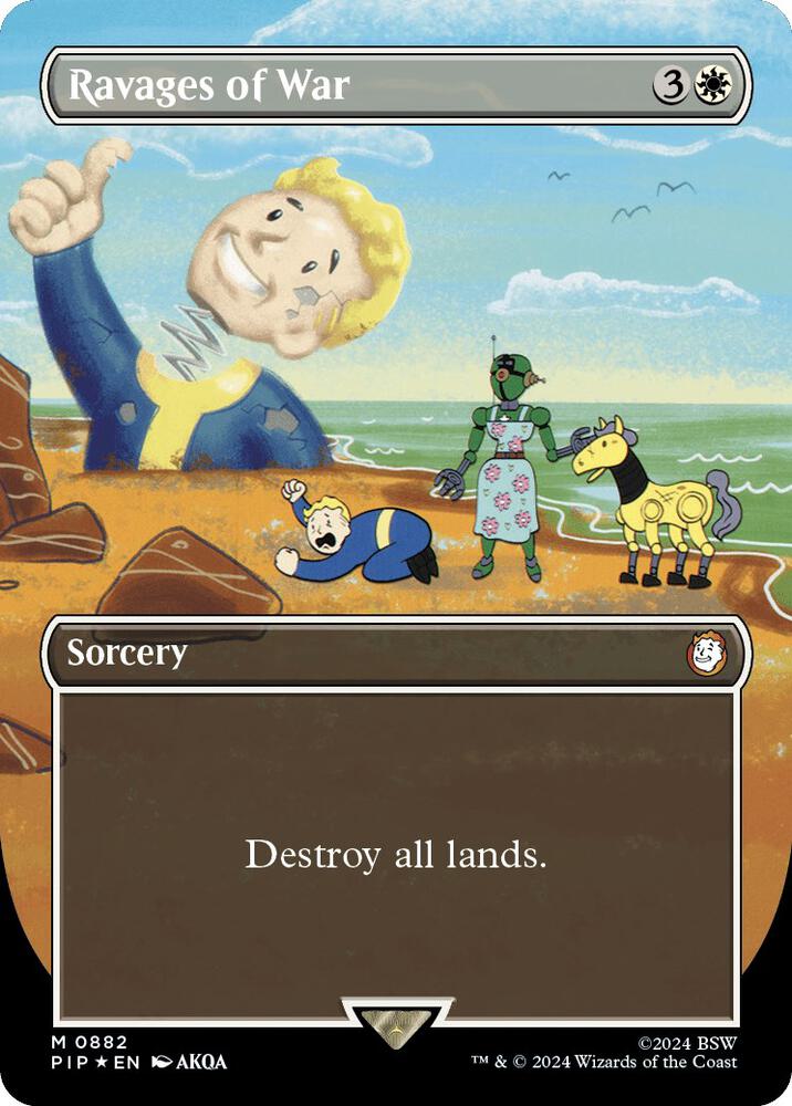 Ravages of War (Borderless) (Surge Foil) (882) [Fallout]