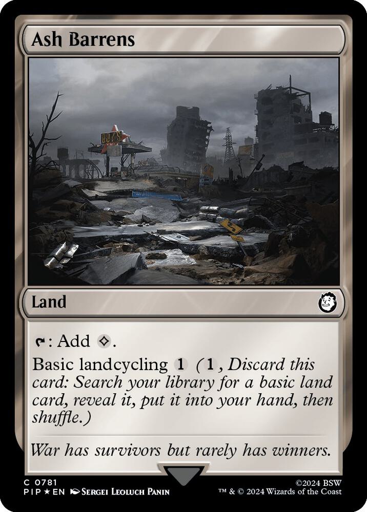 Ash Barrens (Surge Foil) (781) [Fallout]