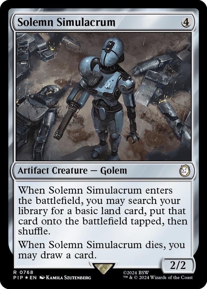 Solemn Simulacrum (Surge Foil) (768) [Fallout]
