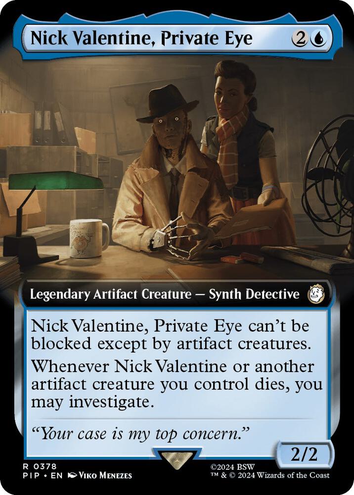 Nick Valentine, Private Eye (Extended Art) (378) [Fallout] [Extended Art]