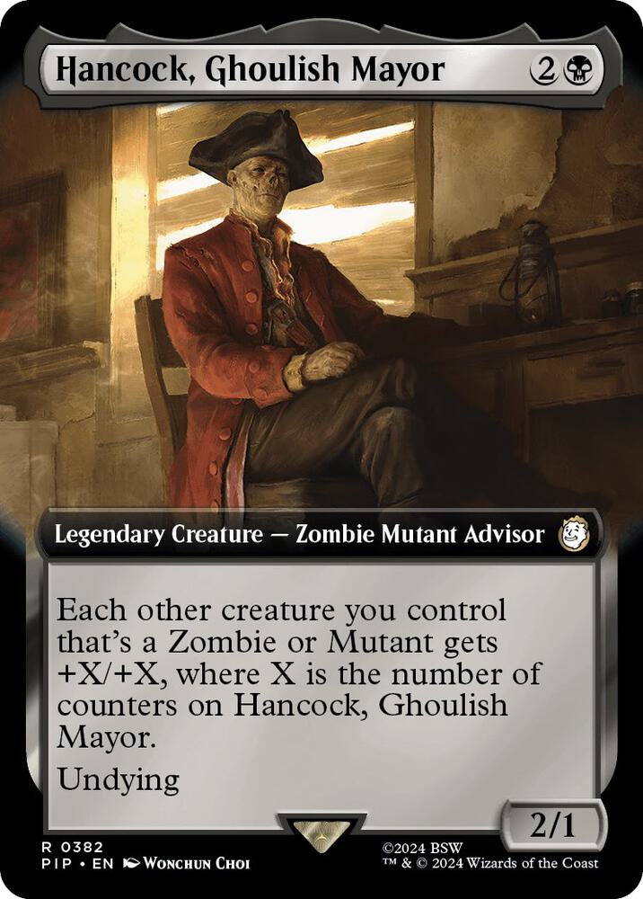 Hancock, Ghoulish Mayor (Extended Art) (382) [Fallout] [Extended Art]