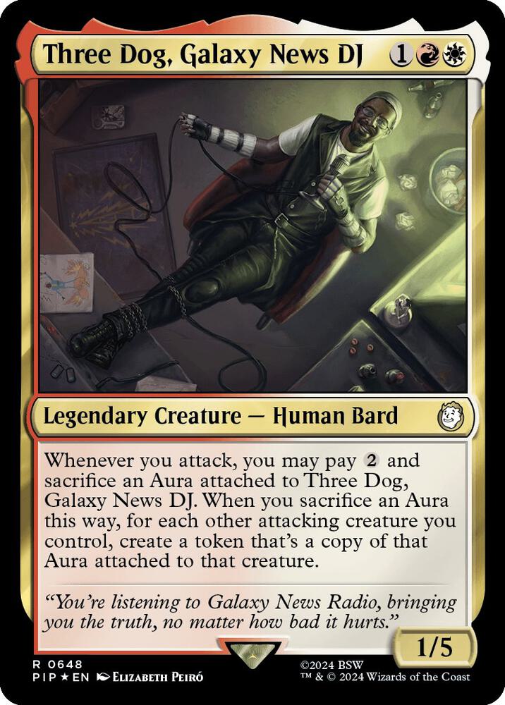 Three Dog, Galaxy News DJ (Surge Foil) (648) [Fallout]