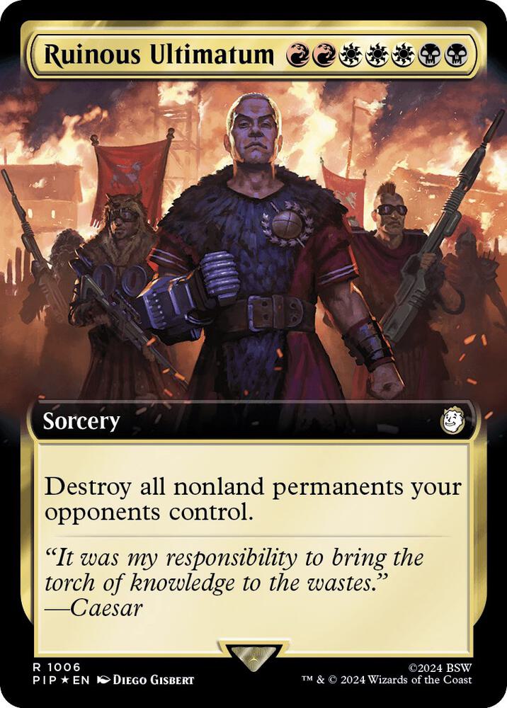 Ruinous Ultimatum (Extended Art) (Surge Foil) (1006) [Fallout] [Extended Art]