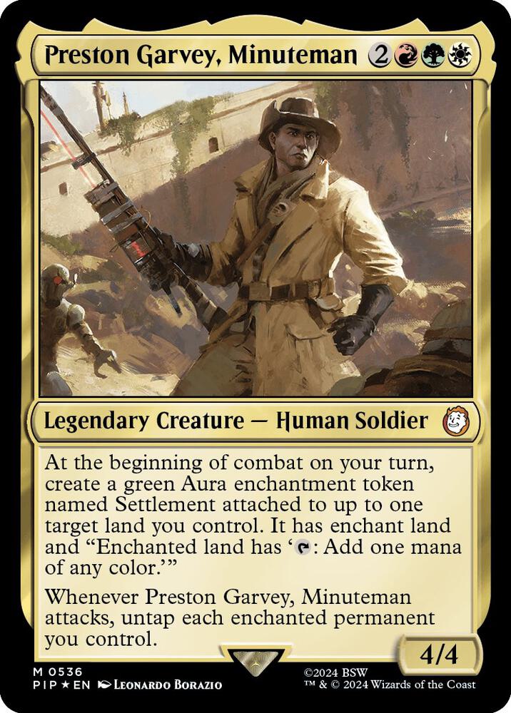 Preston Garvey, Minuteman (Surge Foil) (536) [Fallout]