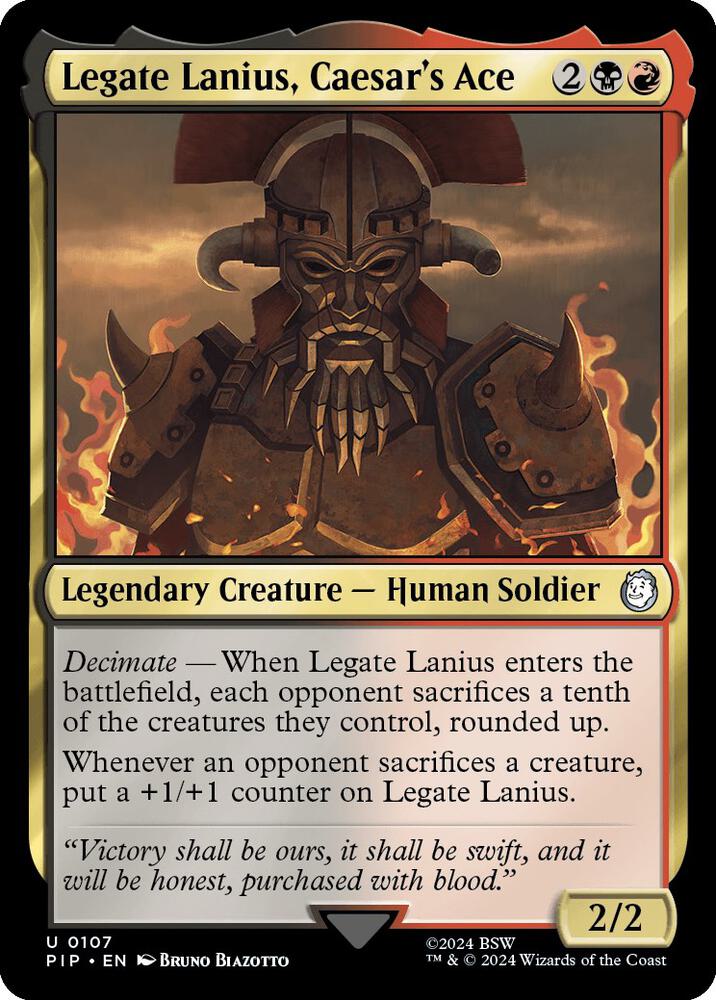 Legate Lanius, Caesar's Ace (107) [Fallout]