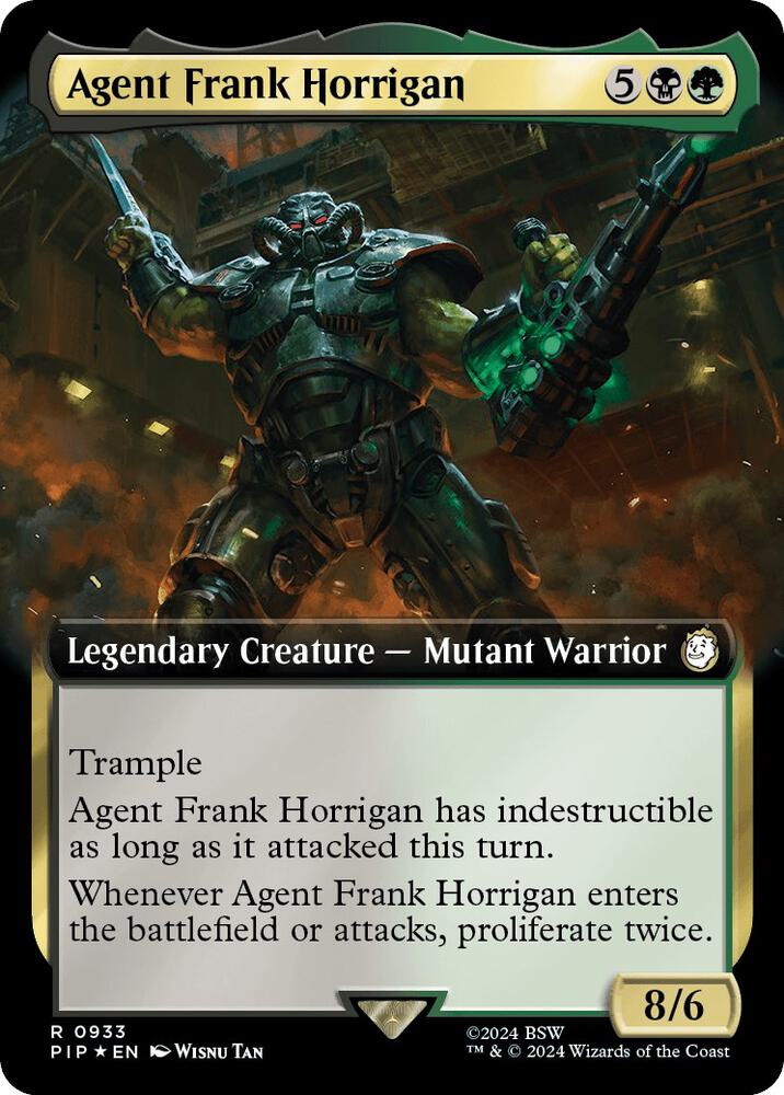 Agent Frank Horrigan (Extended Art) (Surge Foil) (933) [Fallout] [Extended Art]