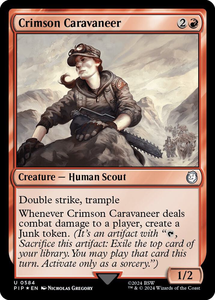 Crimson Caravaneer (Surge Foil) (584) [Fallout]